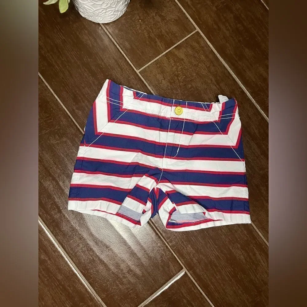 Gymboree white/red/blue tank top short set sz 6